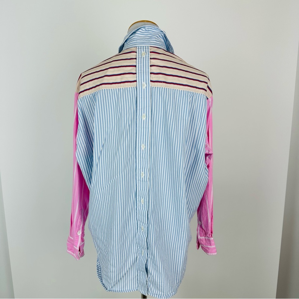 Essentiel Antwerp Famille Striped Buttondown Shirt Size XS Sold at Anthropologie - Picture 9 of 13